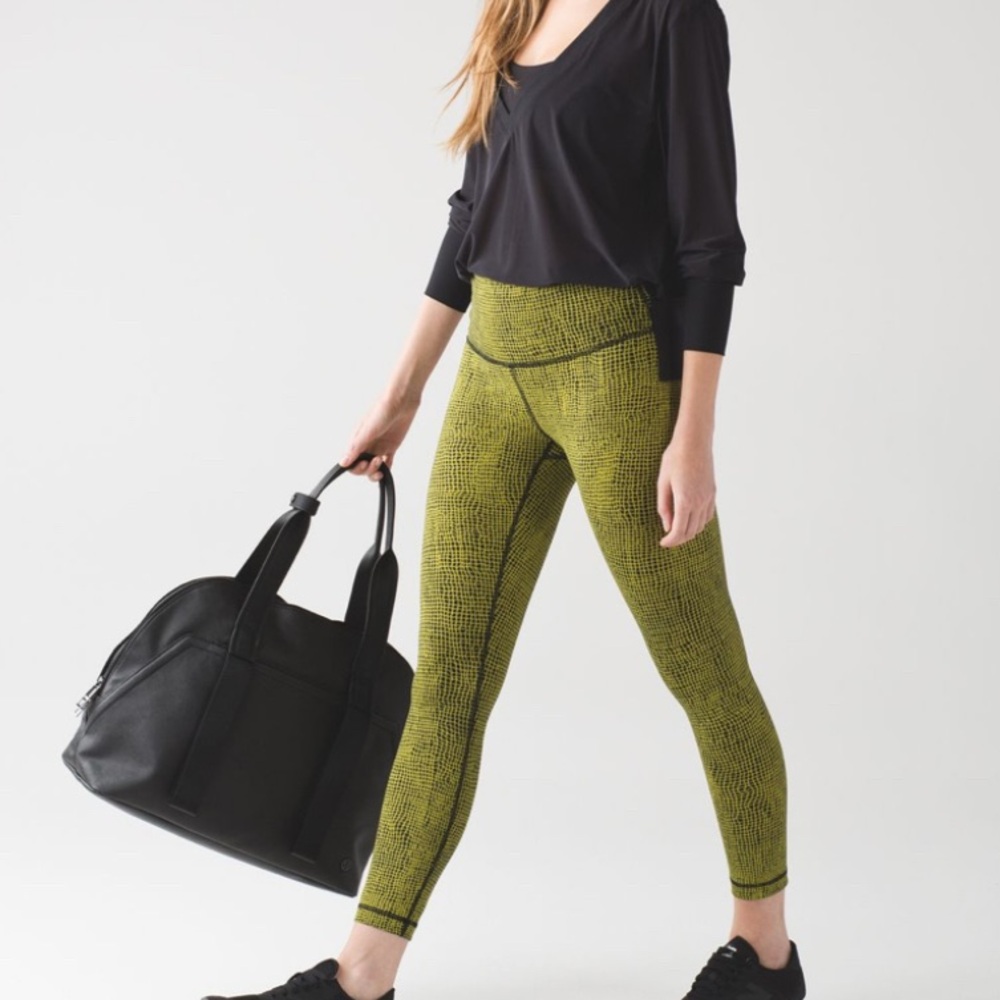 Lululemon High Times Pant (Full-On Luon) Fall Net Toxic Black